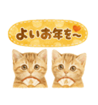 お正月猫にゃん♡年末年始（個別スタンプ：22）