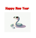 十二支全部 あけおめ 年賀状 日本風アニメ（個別スタンプ：16）