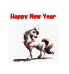 十二支全部 あけおめ 年賀状 米風アニメ（個別スタンプ：19）