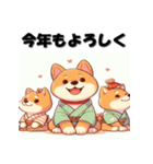 十二支全部 あけおめ 年賀状 米風アニメ（個別スタンプ：37）