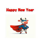 十二支全部 あけおめ 年賀状 ヒーロー（個別スタンプ：5）