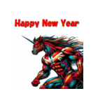 十二支全部 あけおめ 年賀状 ヒーロー（個別スタンプ：20）