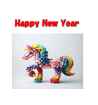 十二支全部 あけおめ 年賀状 バルーン（個別スタンプ：21）