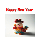 十二支全部 あけおめ 年賀状 ぬいぐるみ（個別スタンプ：32）