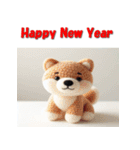 十二支全部 あけおめ 年賀状 ぬいぐるみ（個別スタンプ：37）