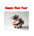 十二支全部 あけおめ 年賀状 ぬいぐるみ（個別スタンプ：38）