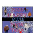 【飛び出す お正月2026 クリスマス 】（個別スタンプ：19）