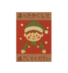 布絵＊正月•クリスマス【動く♪】（個別スタンプ：9）