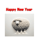 十二支全部 あけおめ 年賀状 サンドアート（個別スタンプ：27）