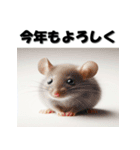 十二支全部 あけおめ 年賀状 リアル（個別スタンプ：4）