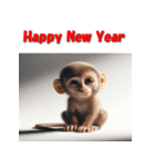 十二支全部 あけおめ 年賀状 リアル（個別スタンプ：30）