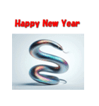 十二支全部 あけおめ 年賀状 SF（個別スタンプ：18）