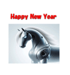 十二支全部 あけおめ 年賀状 SF（個別スタンプ：23）