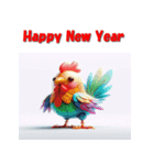 十二支全部 あけおめ 年賀状 SF（個別スタンプ：33）