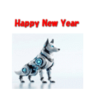 十二支全部 あけおめ 年賀状 SF（個別スタンプ：34）