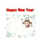 十二支全部 あけおめ 年賀状 キュート（個別スタンプ：29）