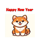 十二支全部 あけおめ 年賀状 キュート（個別スタンプ：36）