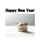 十二支全部 あけおめ 年賀状 粘土（個別スタンプ：1）