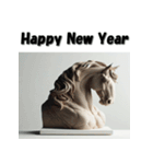 十二支全部 あけおめ 年賀状 粘土（個別スタンプ：22）