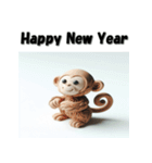 十二支全部 あけおめ 年賀状 粘土（個別スタンプ：29）