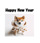 十二支全部 あけおめ 年賀状 柴犬（個別スタンプ：35）