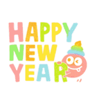 ハンコ風あけおめ⭐︎モンスター⭐︎お正月（個別スタンプ：26）