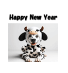 十二支全部 あけおめ 年賀状 ダルメシアン（個別スタンプ：8）