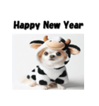 十二支全部 あけおめ 年賀状 チワワ（個別スタンプ：6）