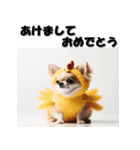 十二支全部 あけおめ 年賀状 チワワ（個別スタンプ：31）