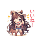 おてんばカウガールとポニーのあけおめ！（個別スタンプ：18）