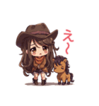 おてんばカウガールとポニーのあけおめ！（個別スタンプ：26）