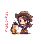 おてんばカウガールとポニーのあけおめ！（個別スタンプ：28）