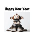 十二支全部 年賀状 ミニチュアシュナウザー（個別スタンプ：29）