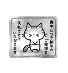 2026！猫のコハマ＆コエリの年賀スタンプ（個別スタンプ：9）