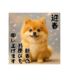毎年使える♡ポメラニアンの年末年始（個別スタンプ：2）