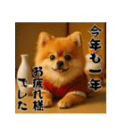 毎年使える♡ポメラニアンの年末年始（個別スタンプ：19）