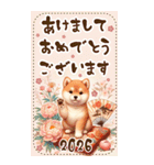 【あけおめ】柴犬と白馬の2026（個別スタンプ：20）