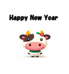 十二支全部 あけおめ 年賀状 キャラクター（個別スタンプ：6）