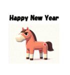 十二支全部 あけおめ 年賀状 キャラクター（個別スタンプ：19）