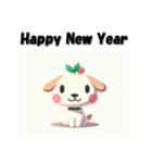 十二支全部 あけおめ 年賀状 キャラクター（個別スタンプ：36）