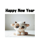 十二支全部 あけおめ 年賀状 ヌイグルミ（個別スタンプ：3）