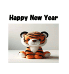 十二支全部 あけおめ 年賀状 ヌイグルミ（個別スタンプ：9）
