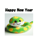 十二支全部 あけおめ 年賀状 ヌイグルミ（個別スタンプ：17）