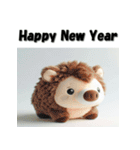 十二支全部 あけおめ 年賀状 ヌイグルミ（個別スタンプ：38）