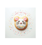 十二支全部 あけおめ 年賀状 クッキー（個別スタンプ：3）