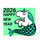 あけおめ！妖精馬ケルピー（個別スタンプ：1）