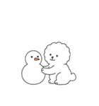 お正月 ビションフリーゼ（個別スタンプ：37）