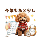 トイプードルの年末年始2026（個別スタンプ：20）