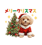 トイプードルの年末年始2026（個別スタンプ：38）