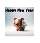 十二支全部 あけおめ 年賀状 おもちゃ（個別スタンプ：40）